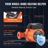 Vevor Hot Water Circulation Pump Cast Iron Recirculating Pump 220V 72W, 50 L/min Max Flow Rate, 4m Max Head Lift, 1-1/2" Threaded Connection, 2°c To