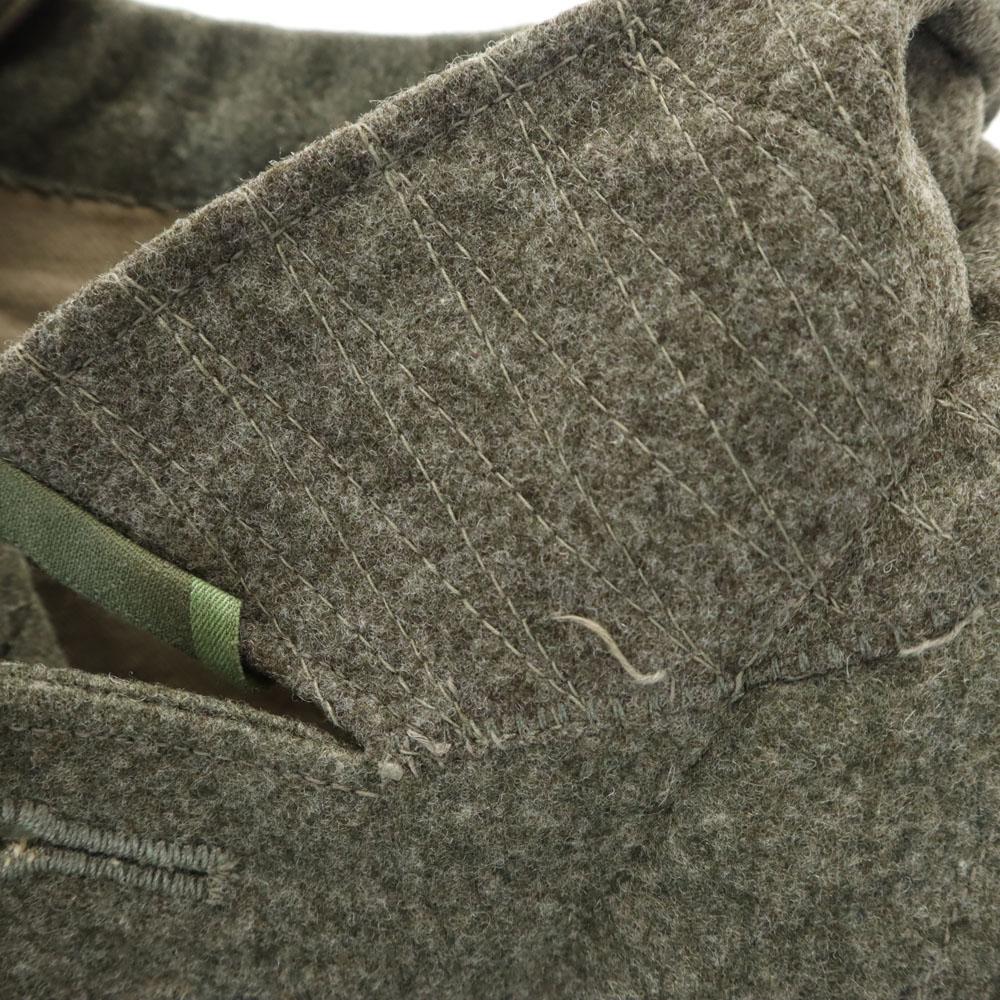 SWEDEN ARMY 40s Vintage Military Wool Jacket 104U With Manufacturer Label Men's Used