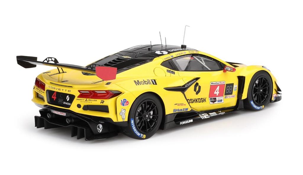 TOP SPEED Chevrolet Corvette Z06 IMSA Daytona 24 Hours 2024 Corvette Racing by Pratt Miller Motorsports Finished Product TS0571 1/18 GT3.R #4