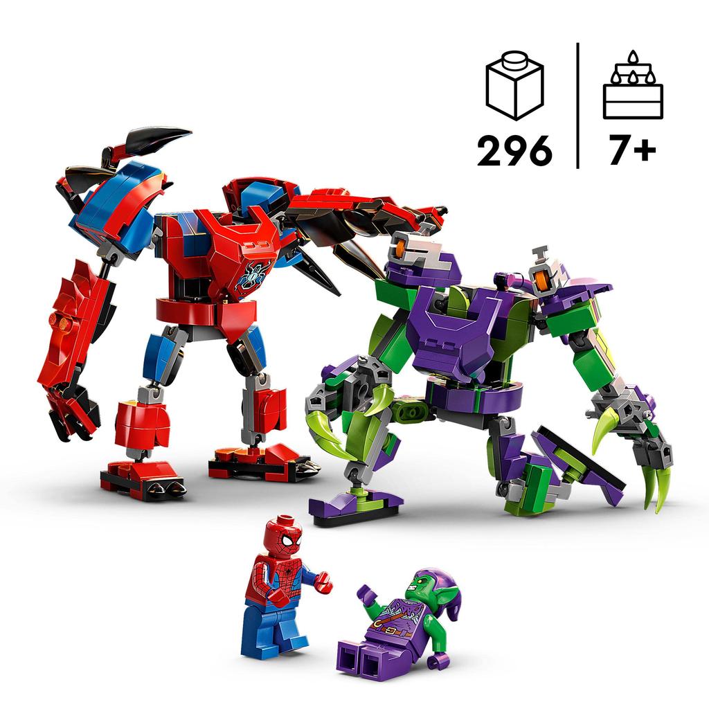 LEGO Super Heroes Marvel Avengers Spider-Man Vs. Green Goblin Mech Suit Battle 76219 Toy Blocks Gift Superhero American Comic Book Boys Ages 7 and Up