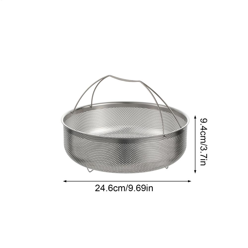Ångkokskorgar För Matlagning Nät Kökstillbehör Med Handtag Rostfritt Stål Ångkoksinsats För Kök Studentboende Lägenhet