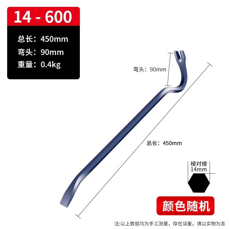 Industrial Grade Hexagonal Pry Bar & Nail Puller