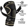 Copper Ion Sports Knee Pads Ring Shaped Pressurized Basketball Cushioning Protective Gear Cycling Mountaineering Breathable Knee Pads