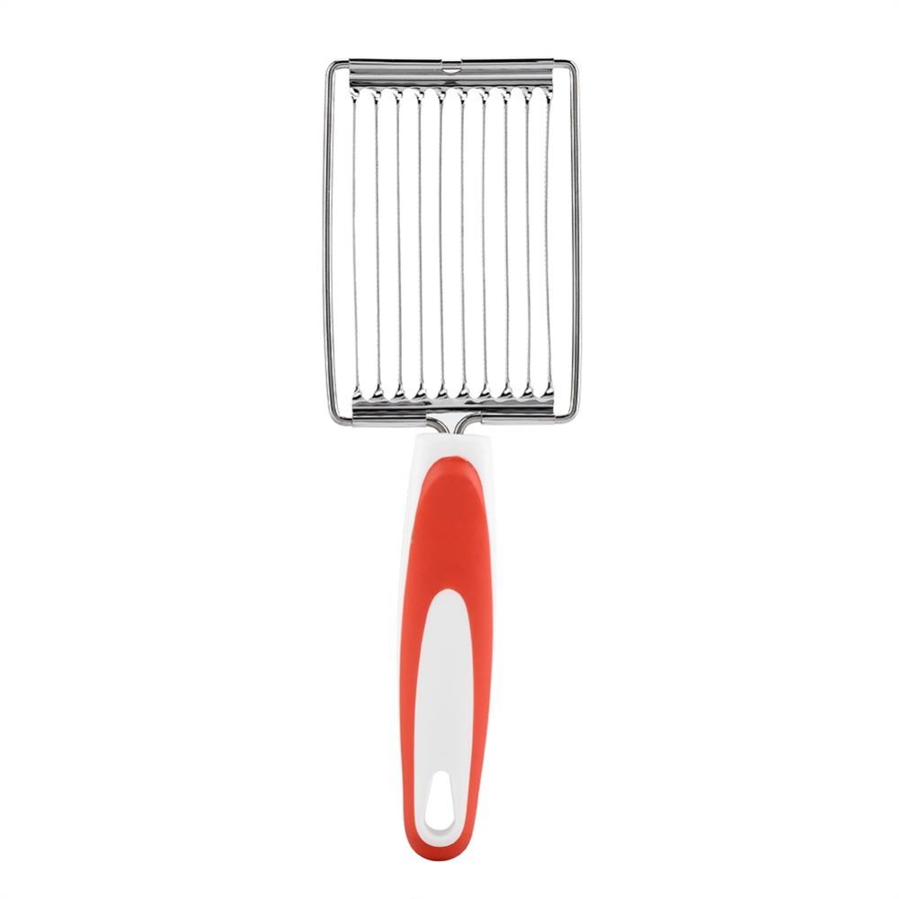 

Stainless Steel Luncheon Meat Cutter Serrated Slicing Comfortable Handle Tomato Slicers Non-Slip Effortless помаранчевий