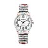 Women's Christmas Watch, Free Size, Stylish Analog Display, Stainless Steel Band, Waterproof, Quartz Movement, Fashion Accessory - Birthday,