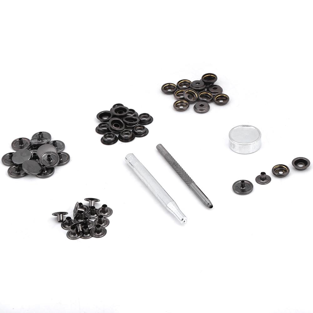 

Металлическая кнопка-застежка для кожаной одежды, куртки, ремонта(черный никель 3 шт инструмент)