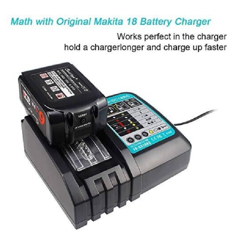 Zuverlässiges Makita DC18RC Ladegerät für 14,4V bis 18V Lithium-Ionen-Akkus mit CE-Zertifizierung
