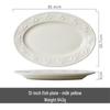 Zhi Shi Retro French Embossed Strawberry Ceramic Plates