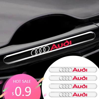 2026 4 Stück Auto Tür Transparentes Streifen Rückspiegel Kollisionsschutzstreifen für AQ4 Q5L Q7 Q2L S4 S5 S6 S7 S8 TT RS3 A6L