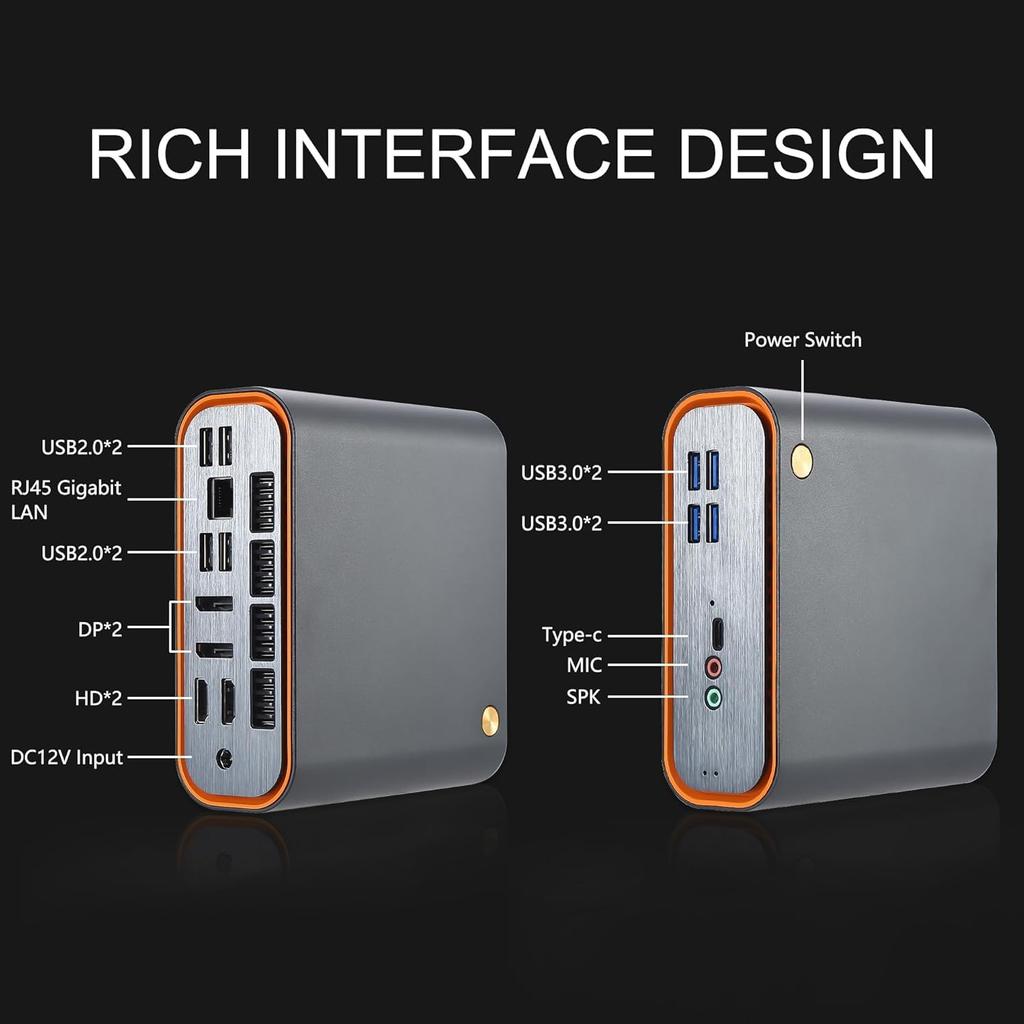 Sharevdi Mini PC, Core i5-1145G7, 16GB/512GB RAM, Windows 11 Pro, 8K Quad Display, Business Office, Small Desktop PC, Wi-Fi 6, Bluetooth 5.0