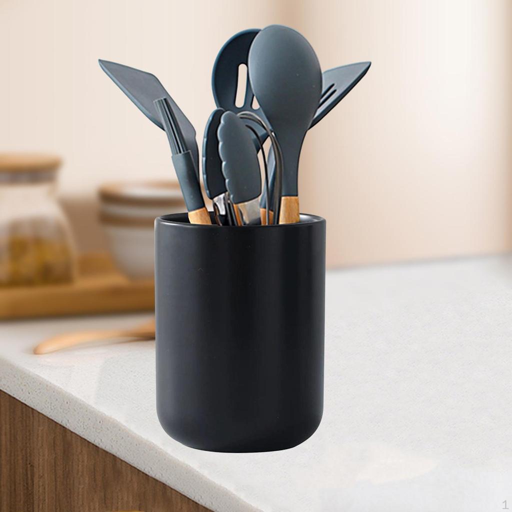 Kitchen Storage Container Chopsticks Holder Porcelain Gadget Desktop Multiuse Household