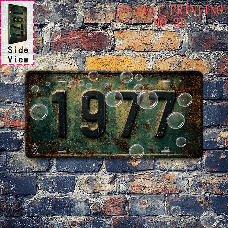 

Vintage Limited Edition Retro License Plate Style Metal Tin Sign Painting HD Print Bendable Wall Decor for Home Bar Garage 15x30cm(5.9x7.8inch)