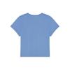 Maison Kitsune Baby Fox SS24 Solid Logo Crew Neck Short Sleeve T-Shirt Women Tops Blue MW00105KJ0008-P428