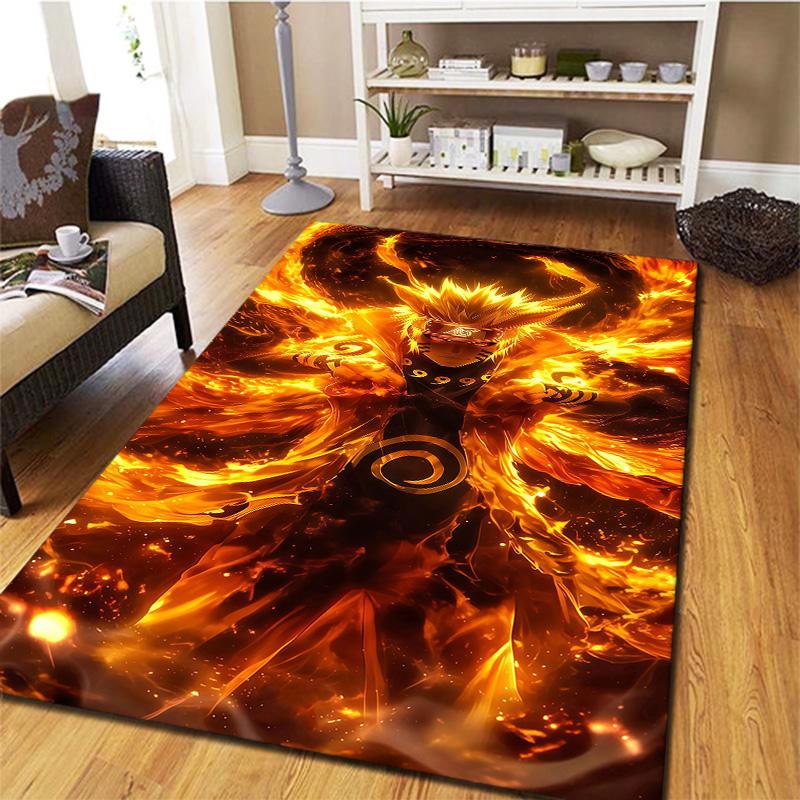 Naruto Fire Sage Mode Carpet Rug For Living Room Bedroom Home Sofa Decoration,kids Play Nonslip Floor Mat