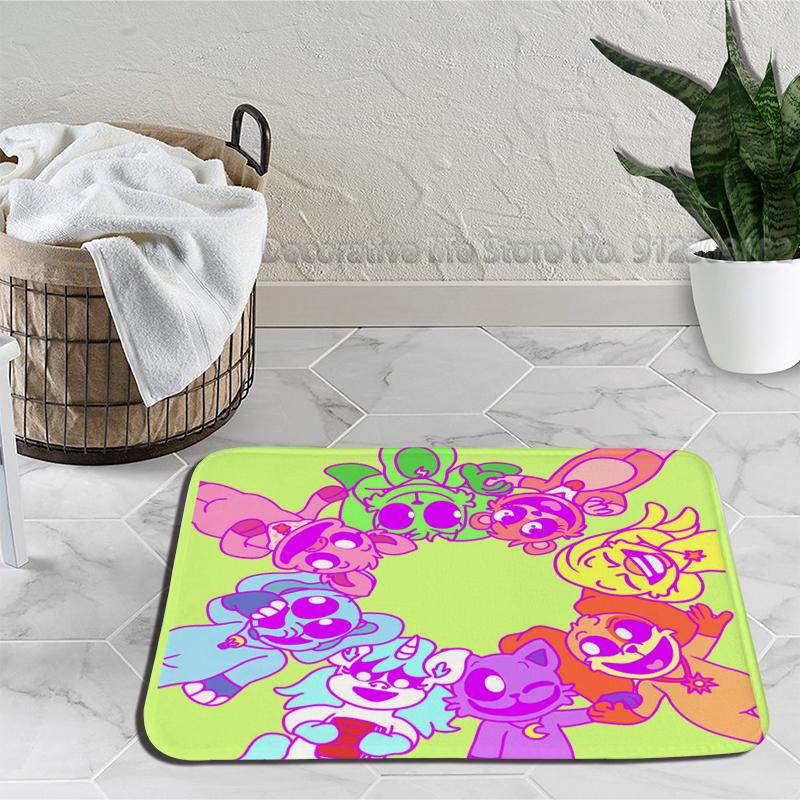 Gülümseyen Yaratık Zemin Banyo Paspas Catnap Dogday Kaymaz Halı Plaj Paspas Yatak Odası Mutfak Mat Hoş Geldiniz Ev Halı