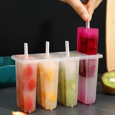 1pc Popsicle Mold Creative Popsicle Mold Silicone Popsicle Reusable Ice Ice With Mold Cream Cov Z5H8