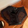 Bow Lace Panties Transparent Mesh Flower Briefs Breathable Underwear for Women  Lady