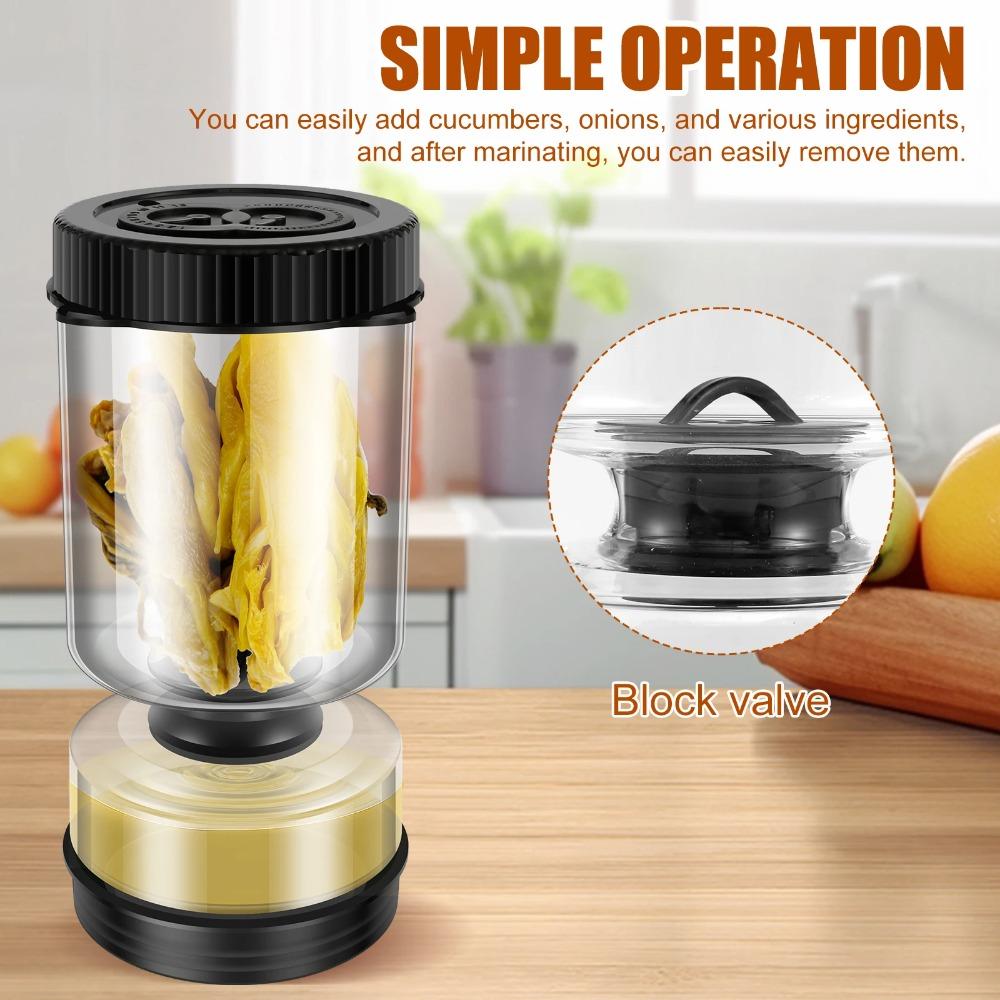 Perforated Pickle Olive Container Hourglass Shape Vegetable Dehydrator Jar  Pickled Cucumber
