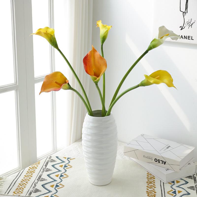 High-end simulated reticulated large calla lily, Nordic ins home wedding hotel decoration plug