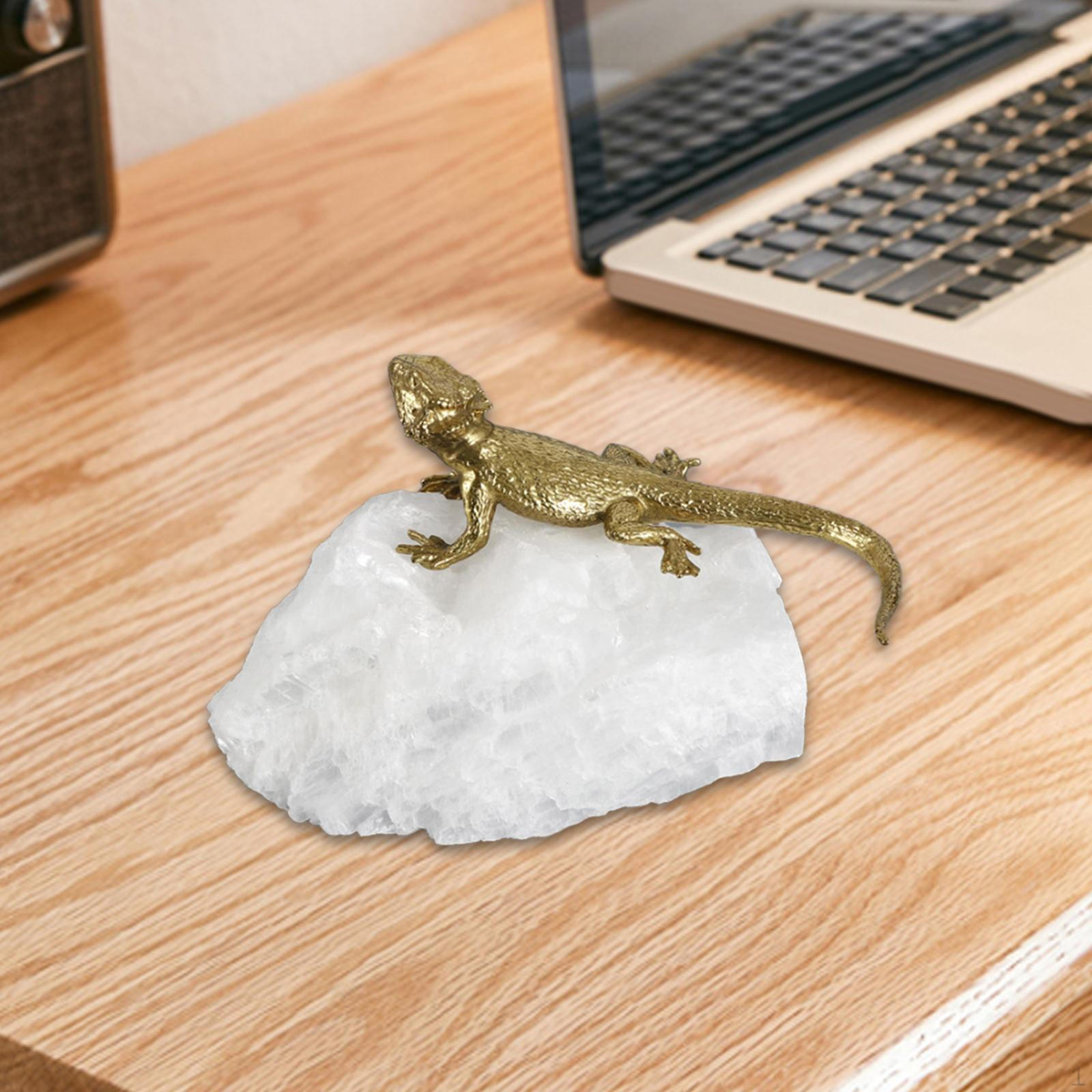 

Коллекция скульптур ящерицы, латунное настольное украшение для полки офисного шкафа with Plaster Base