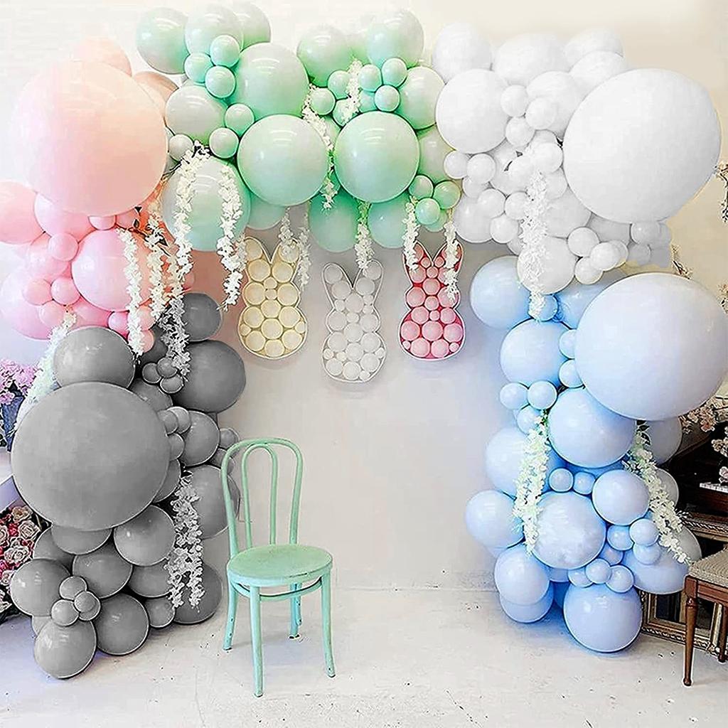 White Gold Balloon Garland Arch Kit Happy Birthday Party Decoration Kids Wedding Birthday Balloon Latex Baloon Baby