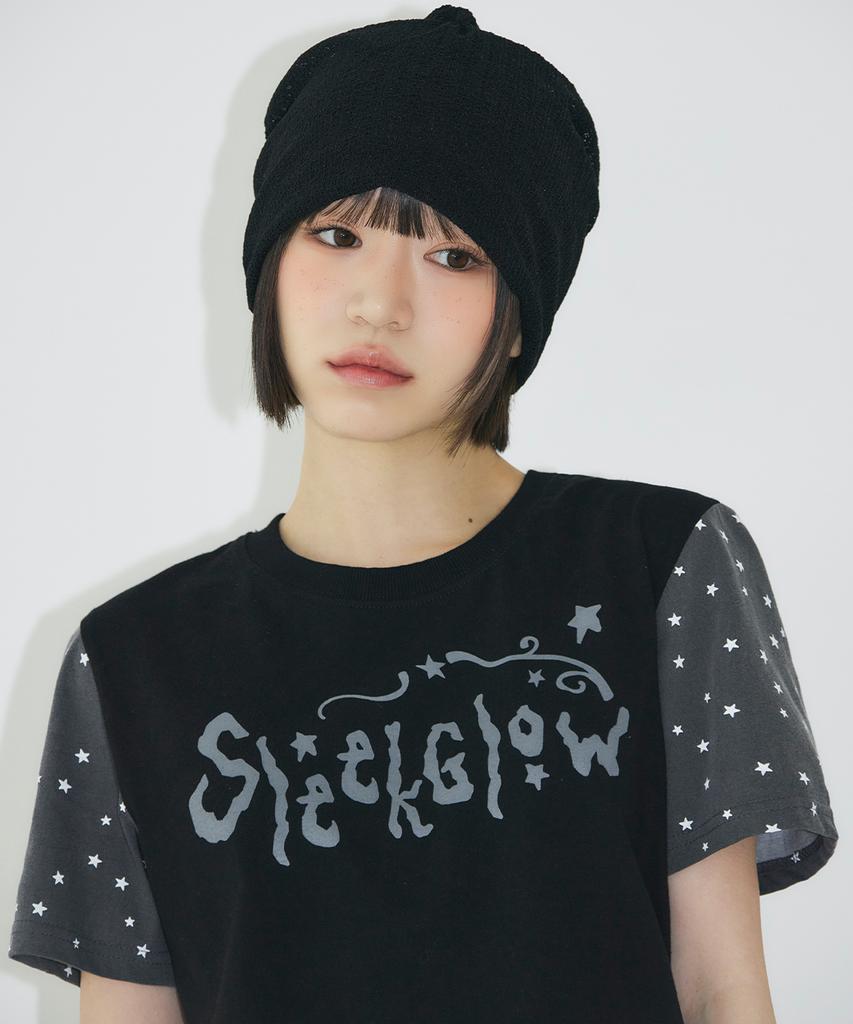 Seulliggeullou Shooting Star Color Block T-Shirt [Black]