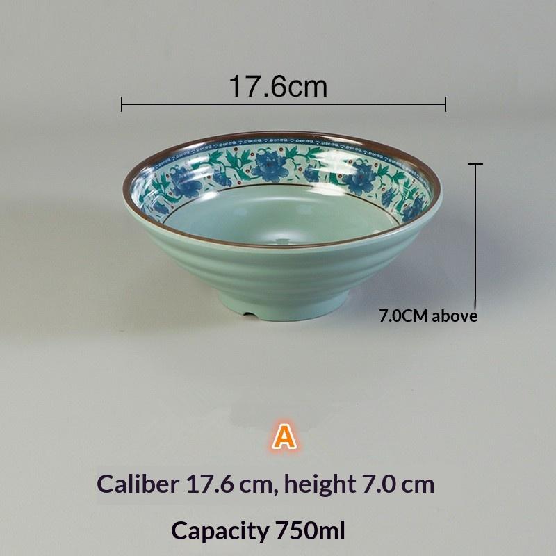 Plastic Soup Bowl Thickened Unbreakable Food Grade Large Ramen Bowl for Home Restaurant Catering A