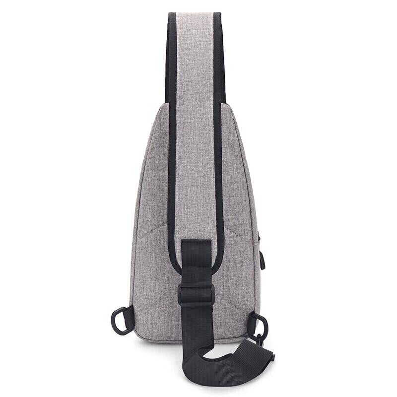 MEXICAN Men's Chest Bag, Travel and Casual, Crossbody Bag, Phone Waist Pack, Canvas Backpack, Cycling, Gray