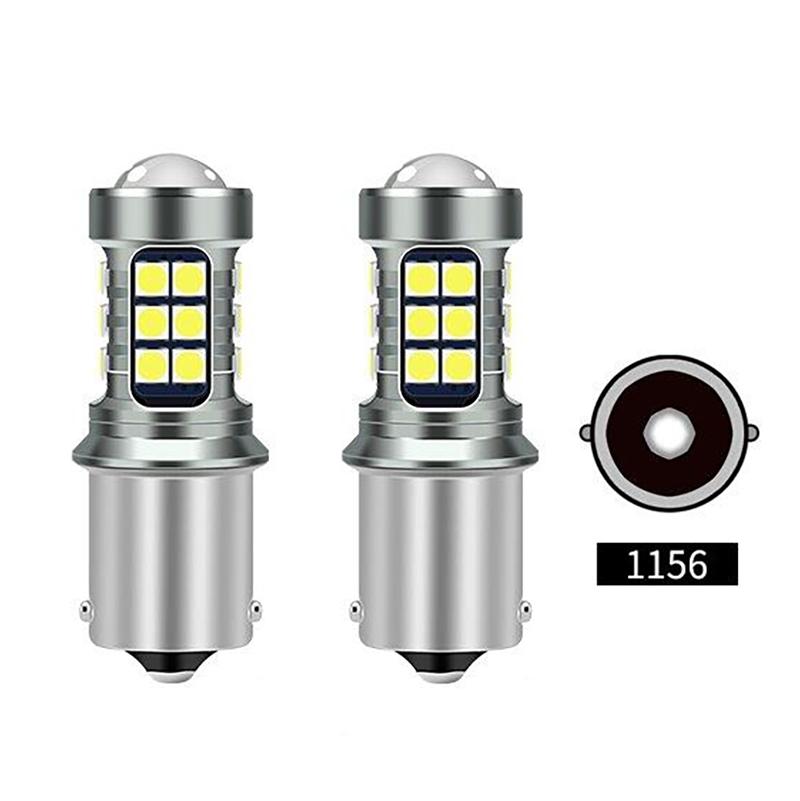 2x Signal Lamp 1157 BAY15D Led Bulb 12V 27SMD 3030 1156 P21W BA15S BAU15S R5W Car Turn Signal Reverse Light White Red
