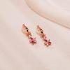 Free bird Cherry Blossom Earrings for Women - Comfortable, Dangle, Hypoallergenic, July Birthstone, Approx. 3cm Length