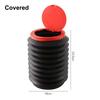 Space-saving 4L Portable Foldable Car Trash Cans with Telescopic Feature