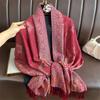 Luxury Thick Cashmere Scarf Women Print  Wraps Pashmina Travel Poncho Warm Blanket Winter Bufanda Shawl Female Stoles