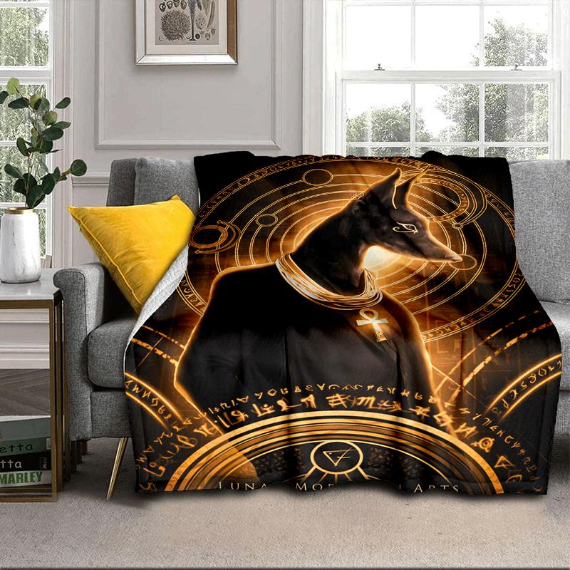 Egyptian Cat Mythology Blanket Flannel Blanket Throw Blanket Sofa Cover Blanket Soft Premium Blanket Picnic Blanket Tv Blanket Gifts