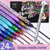 Wide Nala Dual-Tip Metal Marker for Glass, Ceramic, Plastic - Soft & Hard Tips for Hand-Painted, Signature, Graffiti, and DIY Projects. Waterproof.