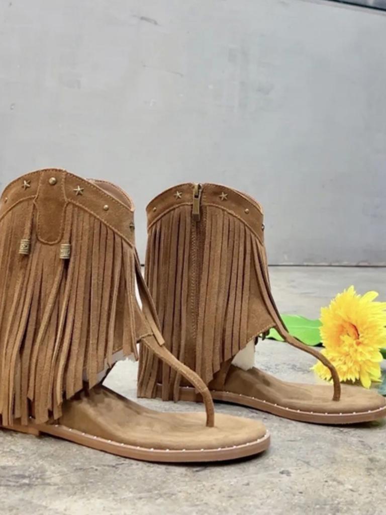 Retro Dames Zomer Nieuwe Stijl met Verhoogde Hoogte en Rits aan de Zijkant Visgraat Klittenband Sandalen