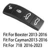 Car Key Case Rubber Pad For Porsche Cayenne Panamera Cayman Macan Boxster 718 911 Remote Control Key Button Replace