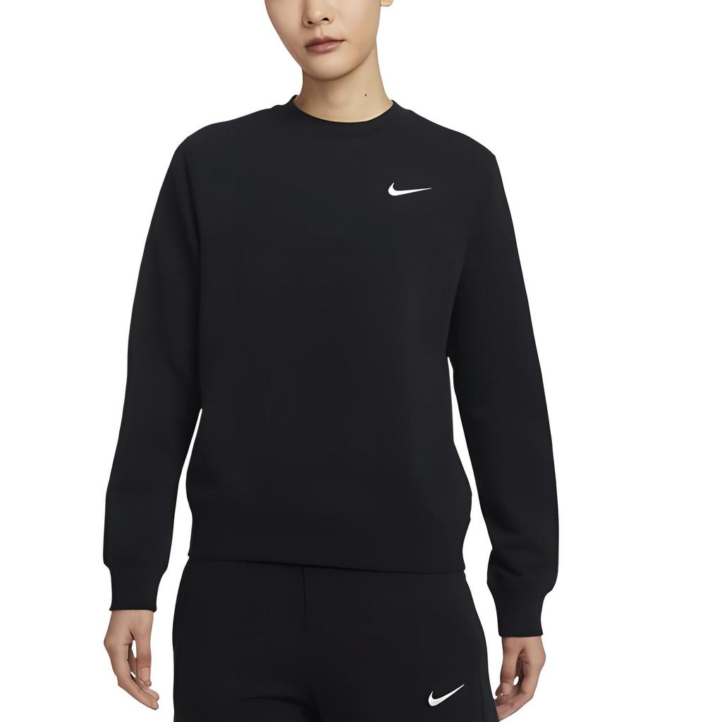 New Nike Club SS25 Sweatshirt Women's Black IB8752-010