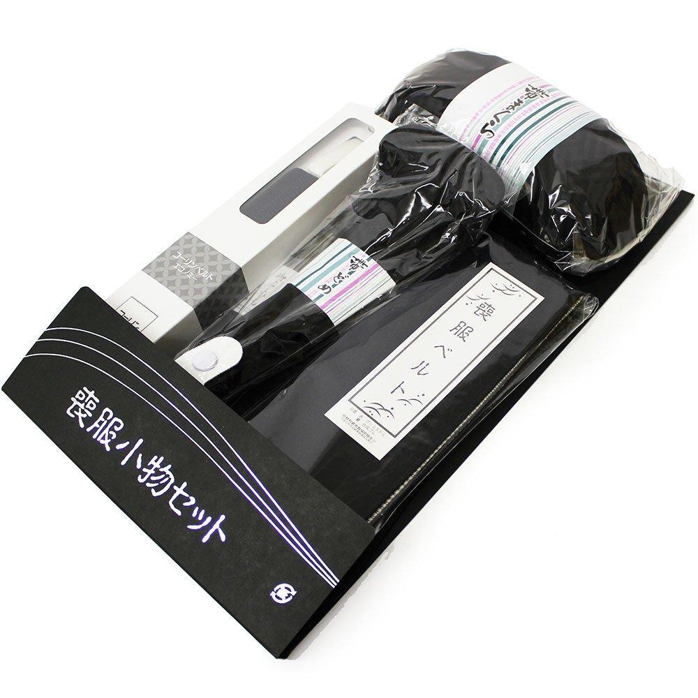 Kimono Accessories Set Mourning Clothes Dressing Accessories 6 Types 7 Piece Set Mourning Clothes Set Accessories (Black)