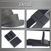 [Buzz Selection] Belt with Plate Buckle, Casual, Lightweight, Simple, Comfortable, Outdoor, Stylish, Men's LBT823 (Dark Gray)