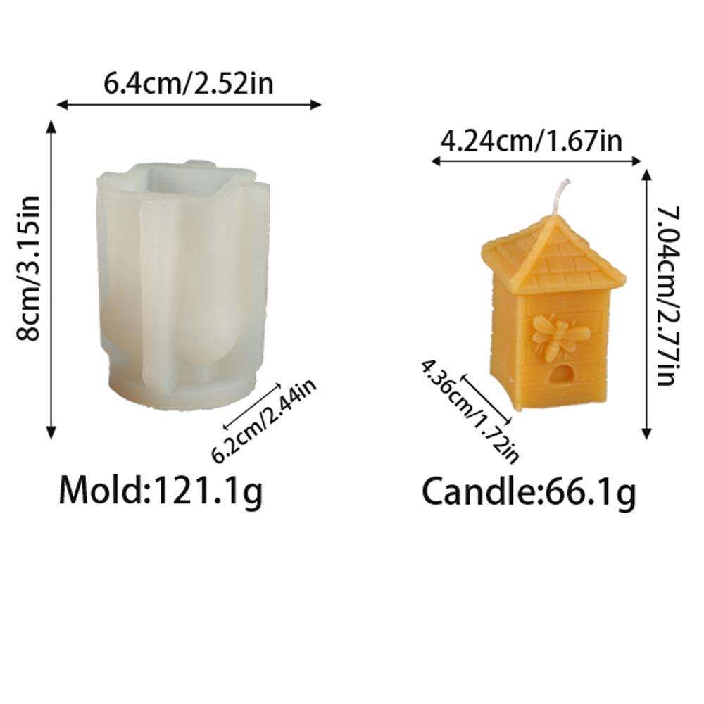 3D Honeycomb Silicone Candle Mold DIY Honeycomb Gift Box Candle Gypsum Mold Honeycomb Production Set Home Decoration Gift