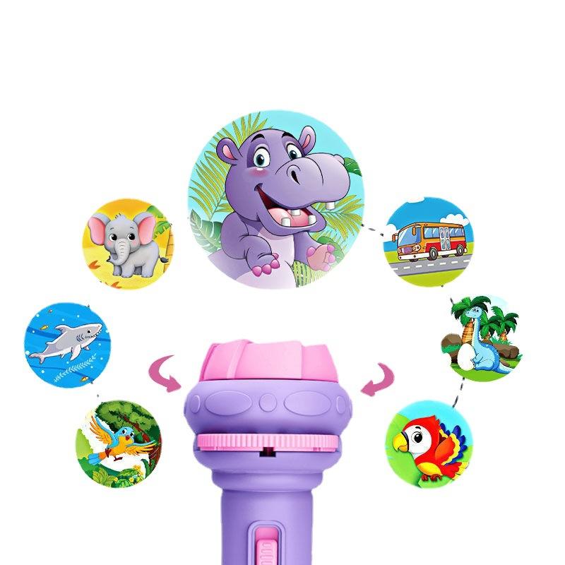 Braided Beads 24/56 imagens Projection Toy Flashlight Toys Colour Early education Souptoys Cartoon Children's gift spacer beads