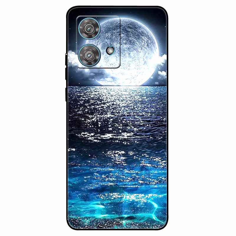 Skirta Moto G84 5G dėklas Silikoninis Minkštas Spausdintas Katės Drugelio Telefono Dangtelis Motorola MOTO G84 TPU Dangtelis MotoG84 G 84 Madingas Maišelis