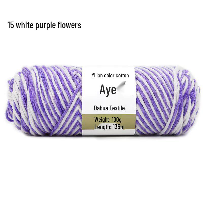 Eight-Strand Cotton Milk Yarn for DIY Crochet and Knitting - Medium Thick, Ideal for Handmade Scarves.