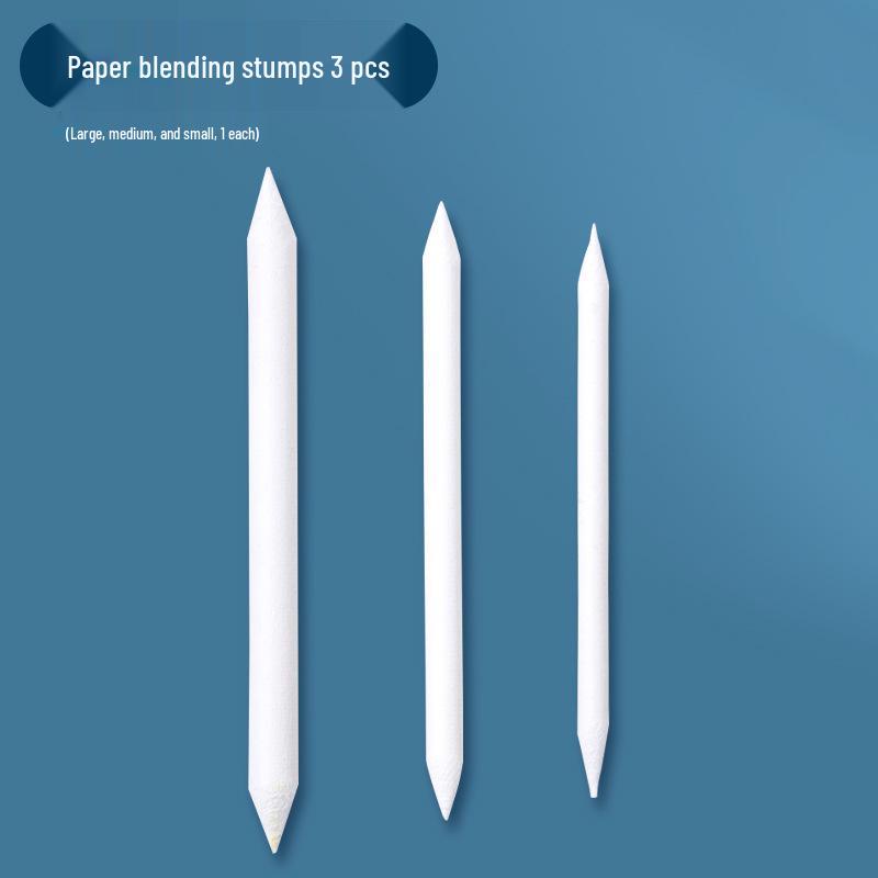 Gray Tone Pencil Art Set with Blending Tools and Makeup Sponge