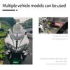2X Universal Motorcycle Winglet Aerodynamic Spoiler Wing with Adhesive For Yamaha Suzuki Kawasaki Motorcycle Decoration Sticker