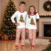 Christmas Print Round Neck Top and Jogger Pants Set 2 Piece Holiday Casual Outfit
