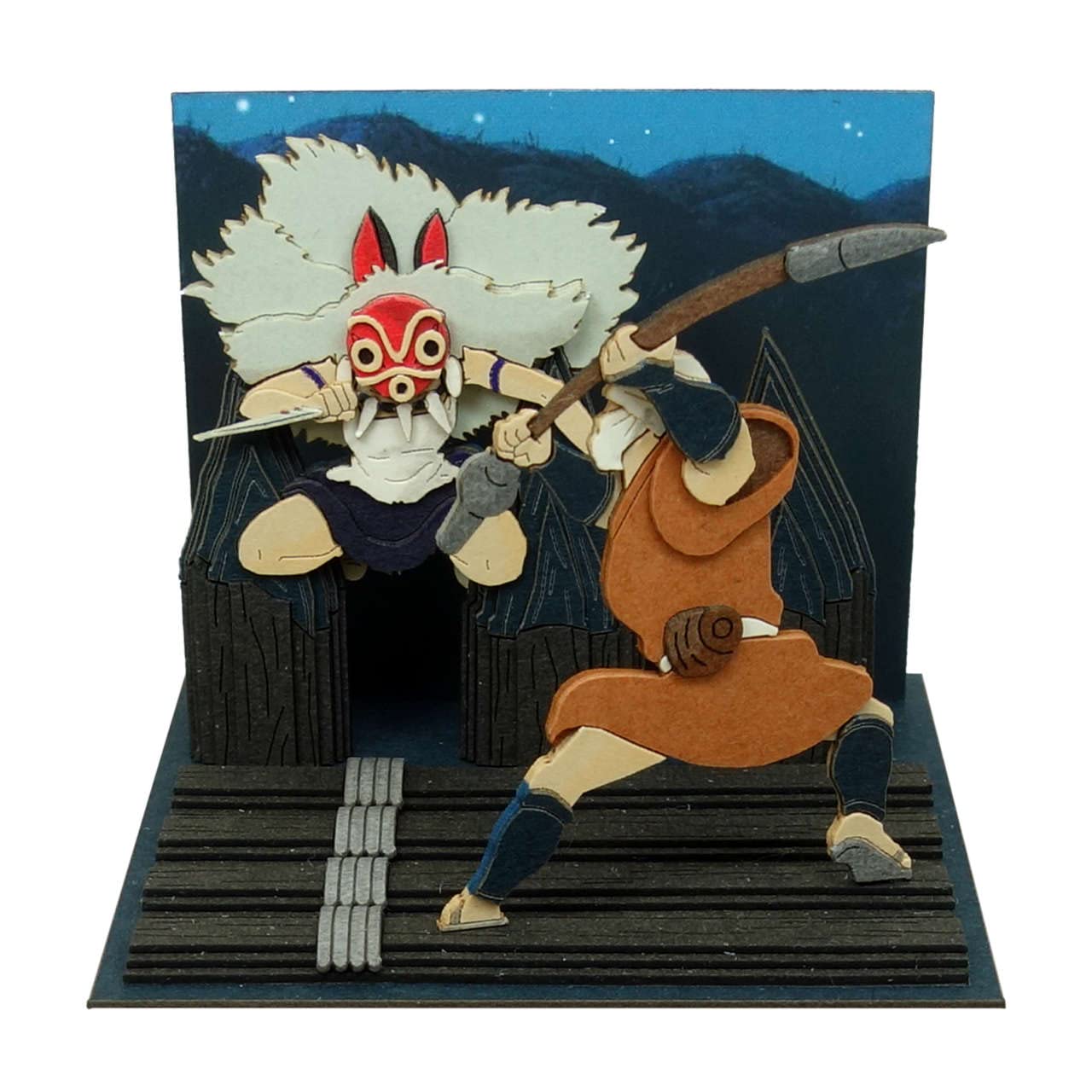 

Sankei Studio Ghibli Mini Princess Mononoke: Princess Mononoke s Night Attack Paper Craft MP07-136