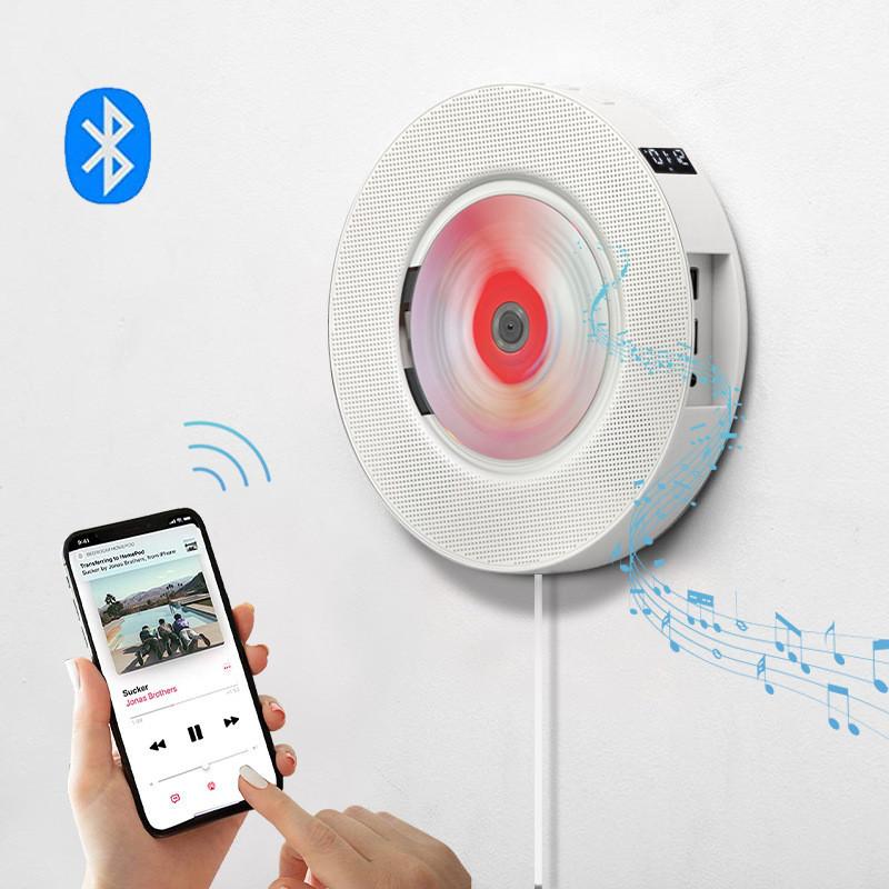 Wall Mounted CD Player Intelligent Bluetooth Audio System Prenatal Education Machine Portable English CD Repeater New