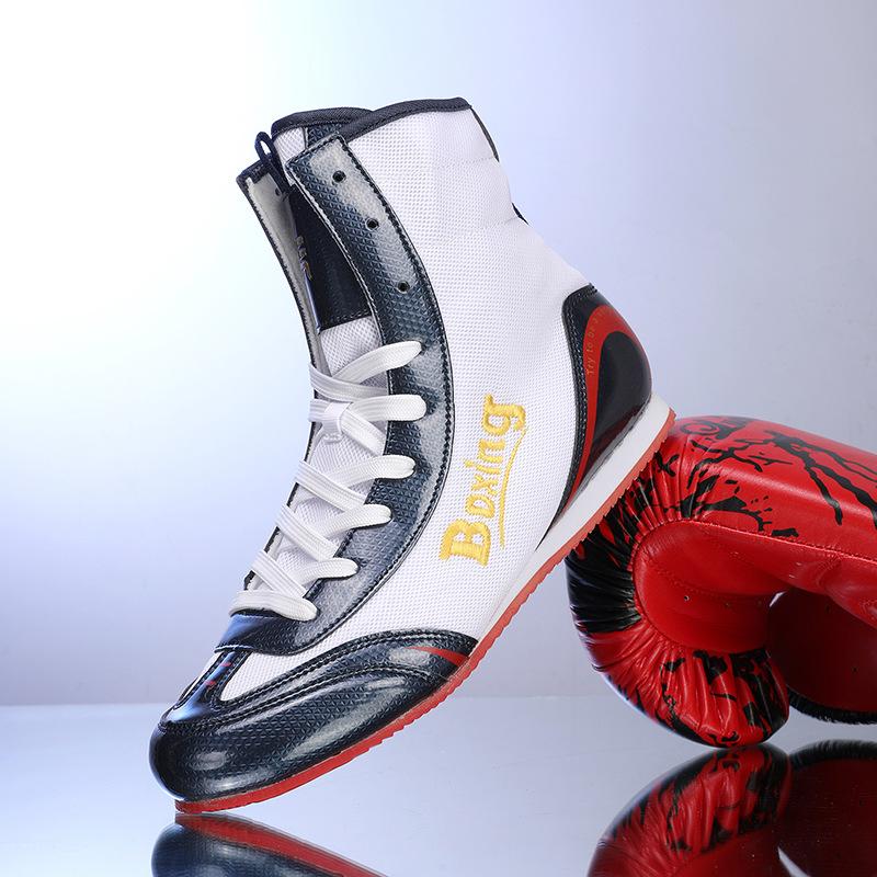 New Boxing Shoes Wrestling Shoes Soft Fitness Comfortable Anti-skid Training Professional Competition Shoes Indoor Training Shoes