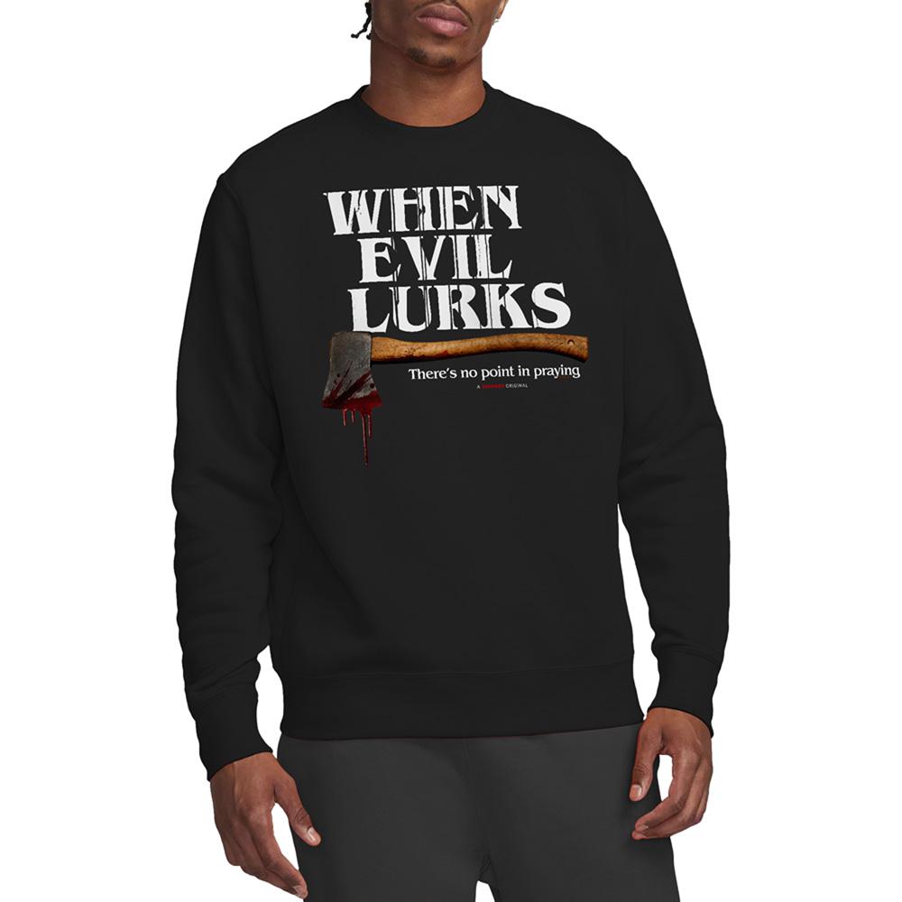 When Evil Lurks Unisex Adult Axe Sweatshirt